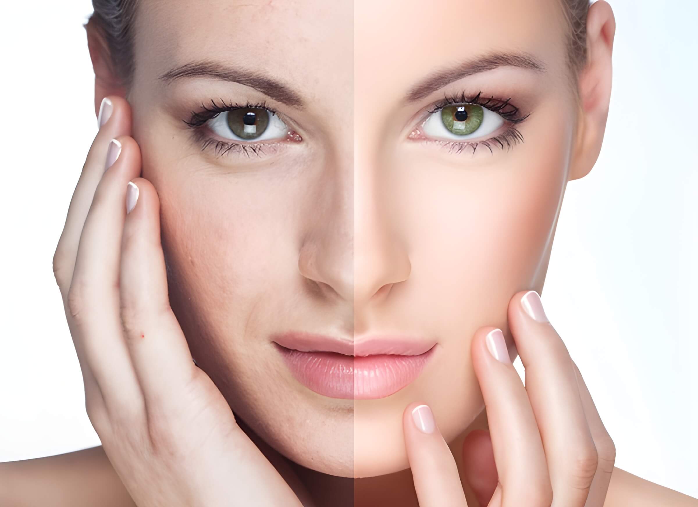 Facial before and after salon toujours belle in Montreal